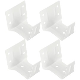 OUNONA 4pcs Window Blinds Headrail Brackets Vertical Blinds Blind Center Support Blinds Shades Curtain Rod Brackets Faux Wood Blinds Bracket for Valance Blind Plate Iron Mini