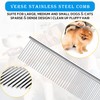 VERSE Pet Undercoat Rake - Double-Sided Dog Comb for Shedding