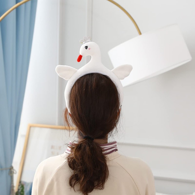 Edostree TEFD-01 Swan Headband Fluffy Headband Cosplay Headband Hair Ornaments