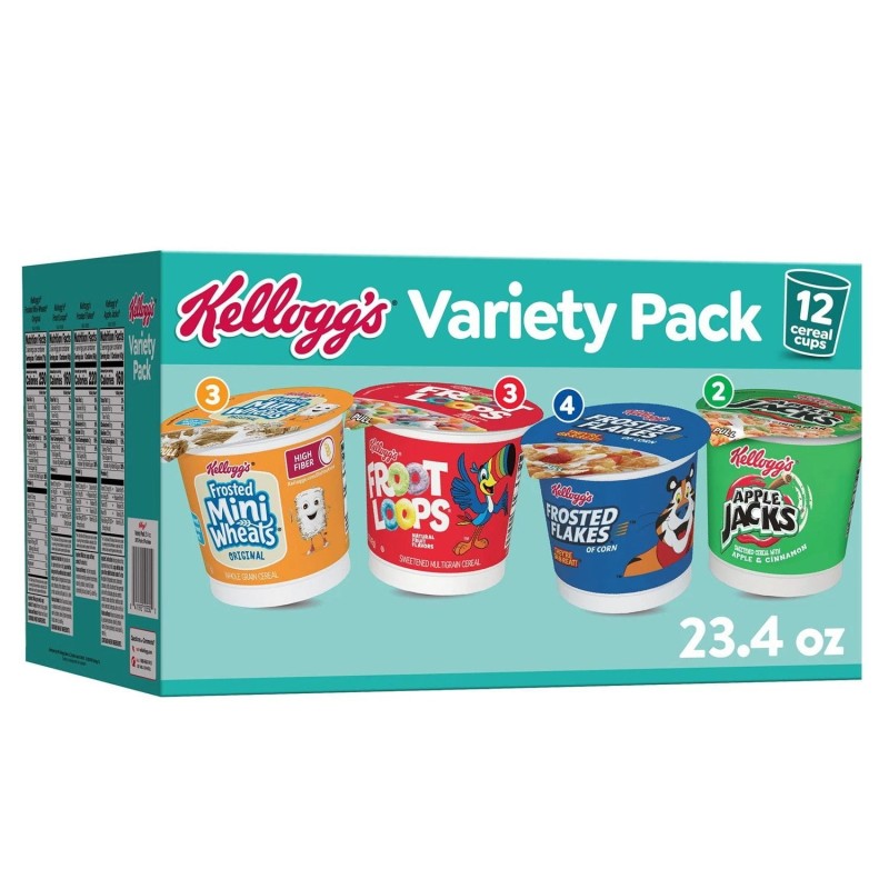 Kellogg's Variety Pack Single Serve Cereals, 12 pk.