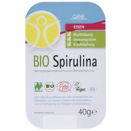 GSE Organic Spirulina, Naturland Certified, Pack of 1 (1 x 40 g)