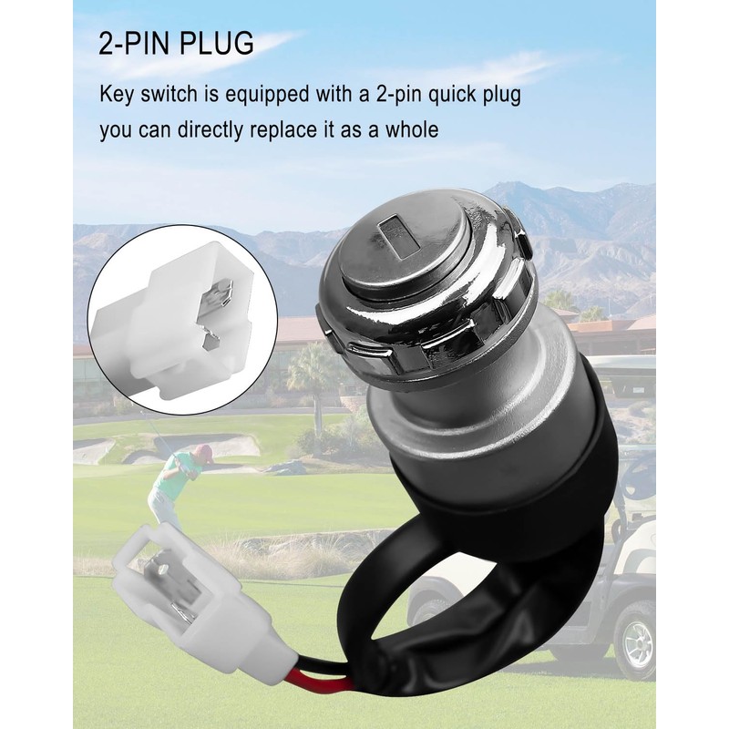 EMIHO Ignition Starter Switch Fit for Icon/Edison/Advanced 48V Electric Golf