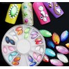 100 x Nail Art Bag Stones, Sequins, Glitter Dust, Shells