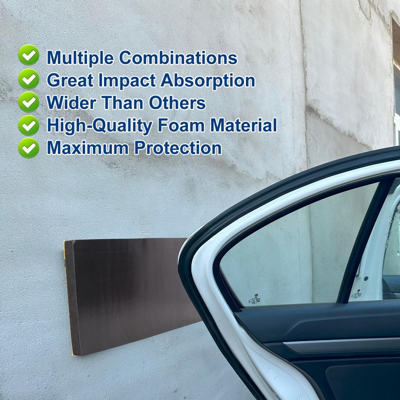 Upgraded PVC Thickened Coating Highly Elastic Garage Wall Protector car