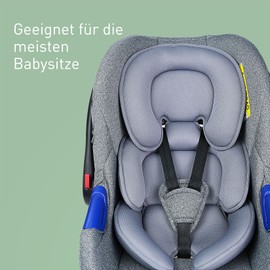 Innokids Infant Car Seat Insert, Newborn Head Support Pillow and Body Support Pillow for Babies, Suit for Baby Car Seats and Prams (Grey)