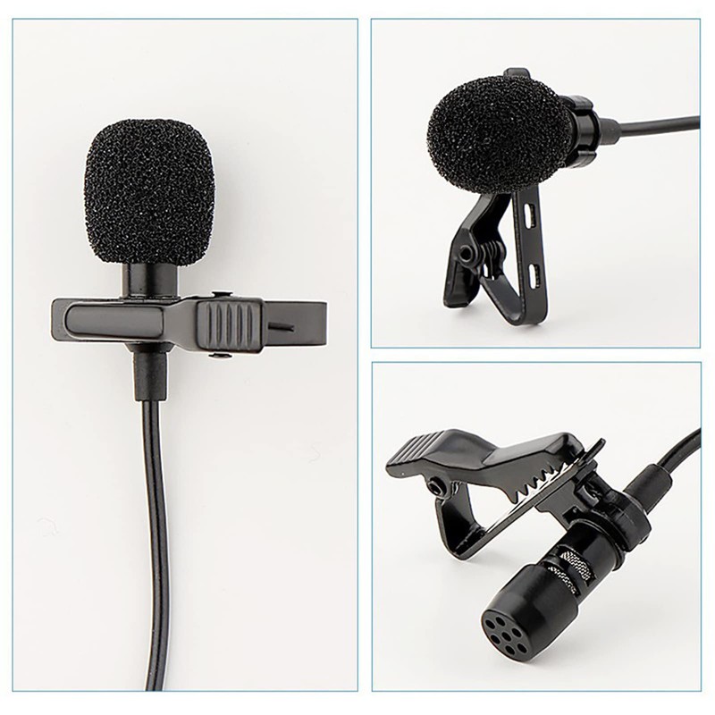 Lavalier Microphone Lapel Microphone Noise Reduction Microphone Omnidirectional Clip On