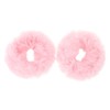 Baluue 2pcs Fuzzy Ponytail Holders Hair Bands for Women Comfortable