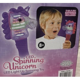 shawshank Spinning Light Up Toy Magic Wand Unicorn LED Light   pink