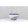Pack Of 4 Blue Japanese Hokusai Great Wave Design Ceramic