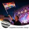 YIPFEN Telescopic Flag Pole Stainless Steel Tour Guide Handheld Flag