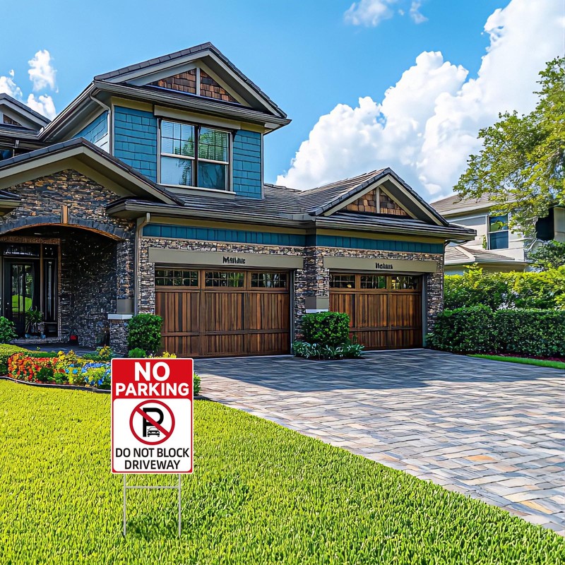 GXGGUS No Parking Signs With Stakes, Do Not Block Driveway