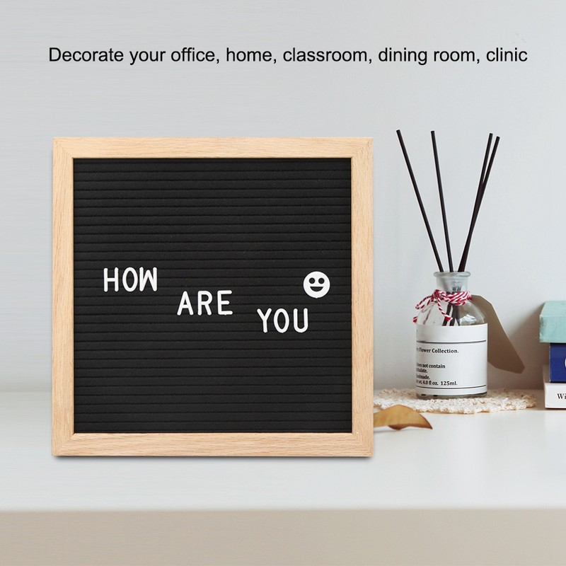Felt Letters Message Board Sign Changeable Letters Numbers Room Decoration