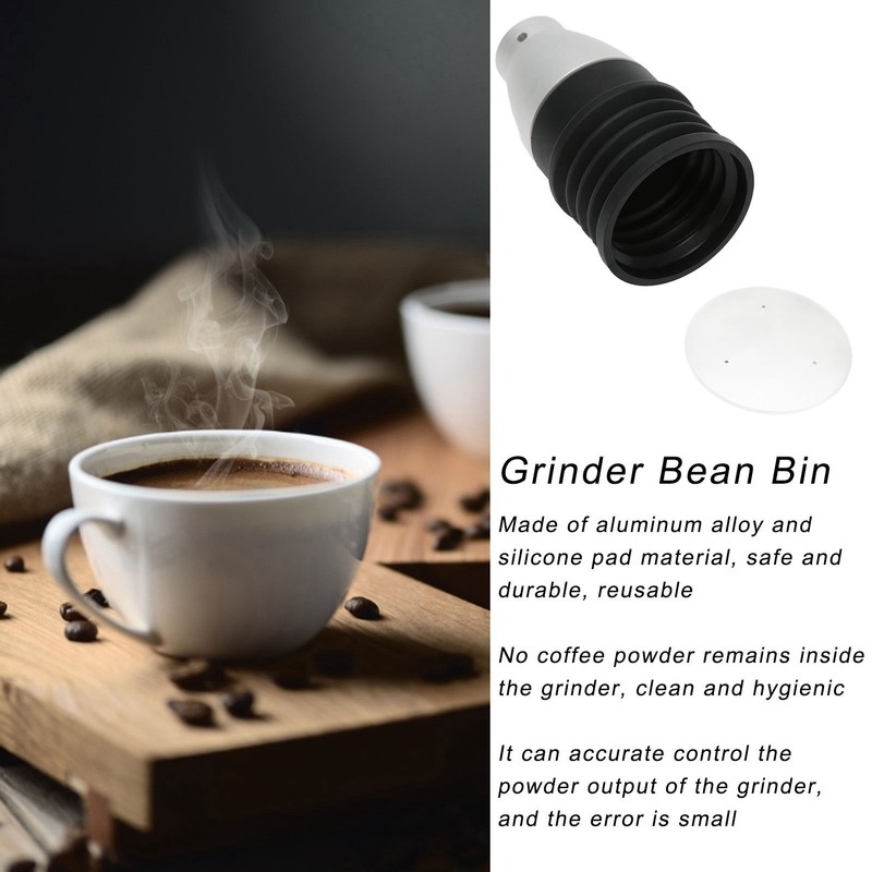 60g Grinder Blowing Bean Bin Aluminium Alloy Coffee Grinder Cleaning