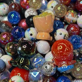 Beads By Color for Beadable Pen - DIY Mixed Beads for Crafting and Writing - High-Quality Bead Mixes - Sizes 12-20mm - Perfect for Creative Projects:_Superhero_Large 300ML