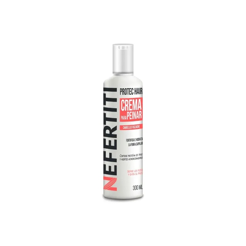 Crema Para Peinar Cabello Rizado Nefertiti. Kit 3 Piezas