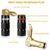 AMXINWANG Right Angle Banana Plugs (8 Pairs, 16 Pieces), Closed