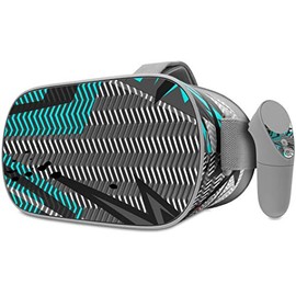 Decal Style Skin Wrap Compatible with Oculus Go Headset - Baja 0032 Neon Teal (Oculus NOT Included)