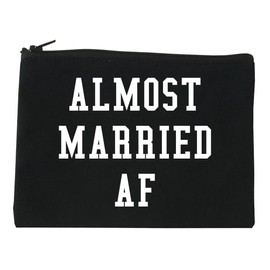 Almost Married AF Engaged Cosmetic Makeup Bag