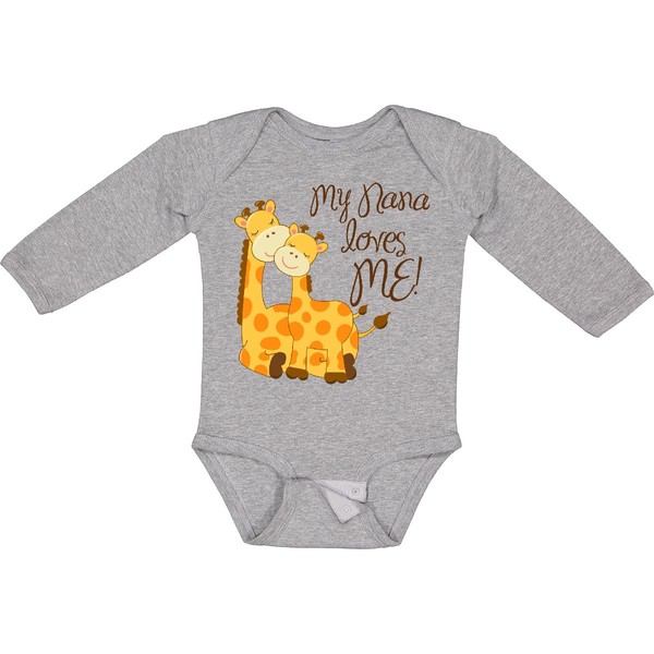 inktastic My Nana Loves Me Long Sleeve Creeper 18 Months