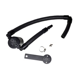 J&L Oil Separator Co. 3.0 Oil Separator Compatible with 2018-2023 Stinger GT 3.3L TT Passenger Side (Black)