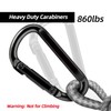 EZYA EZYA Carabiner Clip, 860lbs, 3" Iron Heavy Duty Carabiner,