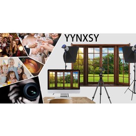 YYNXSY 10X8FT Office Backdrop for Video Conference Backdrop with Window Background Screen for Video Conferencing Photography Studio Background Props Holiday Party Birthday Party Room YY-1003