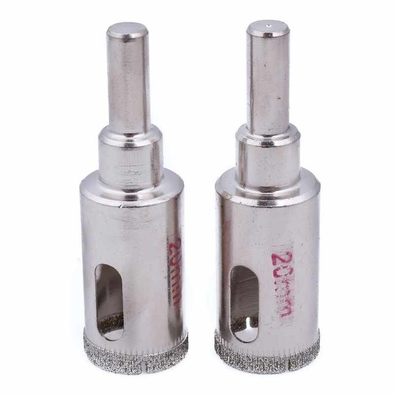 2Pcs 20mm 3/4" inch Diamond Hole Saws Granite Drill Bits