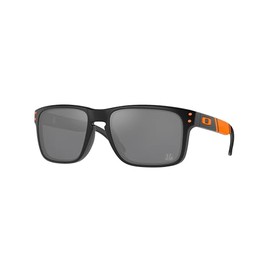 Oakley OO9102 Sunglasses Bundle: OO 9102 HOLBROOK 9102Q8 Holbrook Cin Matte Black Prizm and Large Red leash Accessory kit