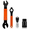 CFIKTE Bicycle Repair Tool Assortment Kit（ 4Pcs）,Bike Pedal Wrench+Bike Crank