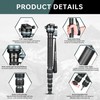 Manbily Camera Monopod with 360° Ball Bowl Head and 1/4inch