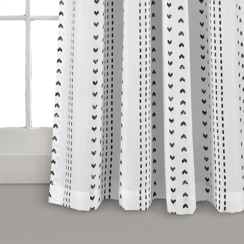Lush Decor Hygge Stripe Window Curtain Panel Pair, 52" W