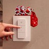 Dreothy Christmas Decor Santa Claus Switch Stickers, Snowman Reindeer Elf