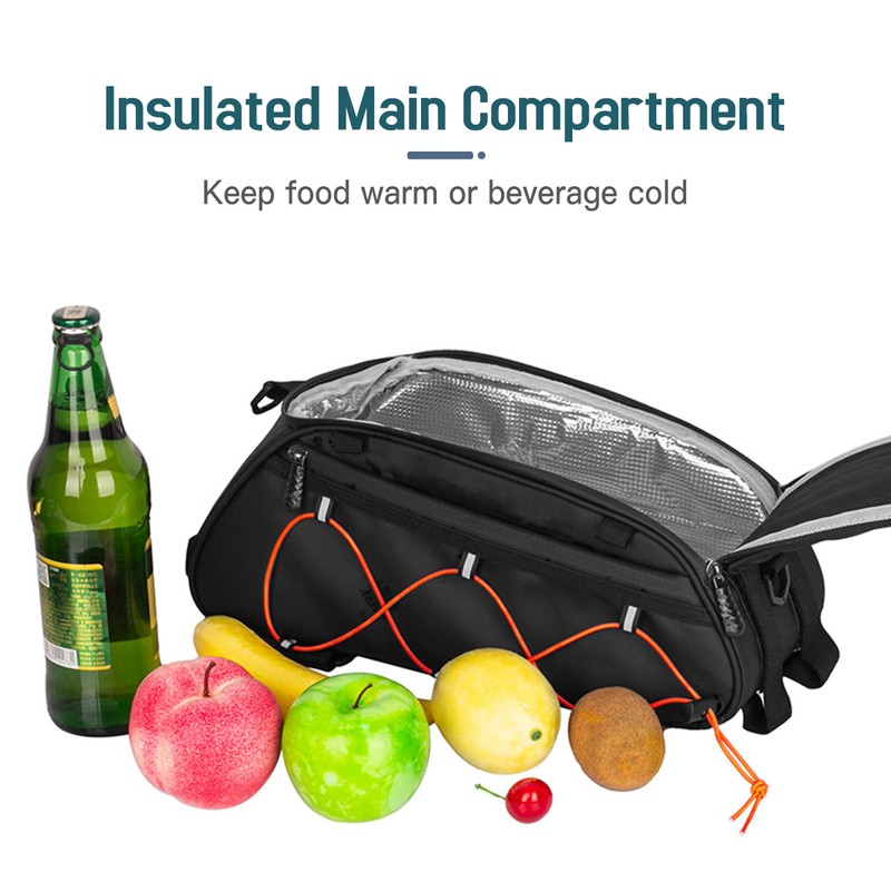 3-in-1 Bike Rack Bag Trunk Bag Waterproof Bicycle Rear Seat