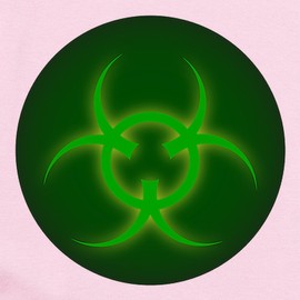 CafePress Bio Hazard Sign Body Suit Unisex Long Sleeve Baby Bodysuit Infant Romper Petal Pink