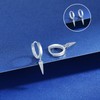 VIKILEE Women's Earrings 925 Sterling Silver Openwork Cone Shaped Chain