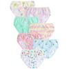 NEXT Floral Briefs - Pack of 7, Pink/Blue, 2 -