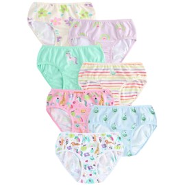 NEXT Floral Briefs - Pack of 7, Pink/Blue, 2 - 3 years