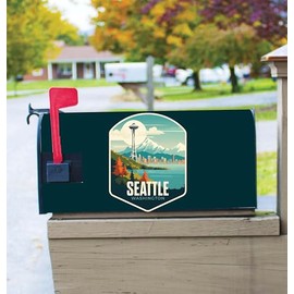 Seattle Washington Design B Souvenir Magnetic Mailbox Cover