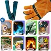 FelRelWel Animal Handling Gloves,23.6" Long Sleeves Gauntlet,Safety Work Glove, Cowhide