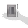 iGoto INOX2008 con 1 apagador escalera de 3 módulos, Acero