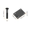 PATIKIL Skateboard Riser Pads Screws Set, 2 Pack 3mm Rubber