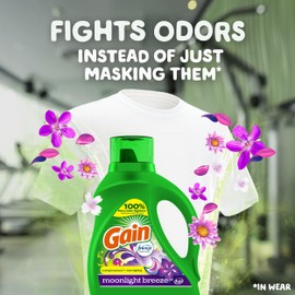 Gain Moonlight Breeze HE Deep Cleaning Concentrated Liquid Laundry Detergent, 61 Loads, 88 fl oz