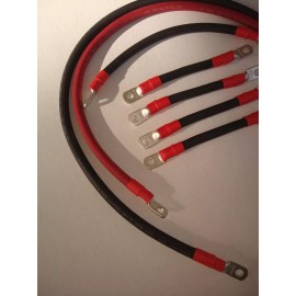 temco fits EZGO TXT Golf Cart Car 36 Volt 2Gauge 2AWG Battery Cables - MADE IN USA