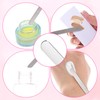 3 Pcs Makeup Spatula, Stainless Steel Cosmetic Spatula Double-Headed Makeup