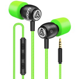 LUDOS Clamor Kopfhörer In Ear - Wired Ohrhörer mit Kabel und Mikrofon, 5 Jahre Garantie, Bass, Premium-Audioqualität, Neuartiger Memory Foam, Verstärktes Kabel, Headphones mit Lautstärkeregler
