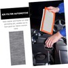 jojofuny 2pcs Car Air Conditioner Air Purifier Filter Replacement Automotive