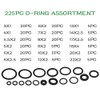 TIMESETL 225 Pieces Sealing Rings Set O Rings Assortment, NBR