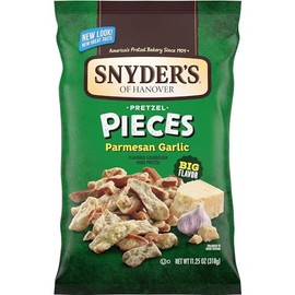 Snyder's of Hanover Flavored Pretzel Pieces, 4-Pack 11.25 oz. Bags (Garlic Parmesan)