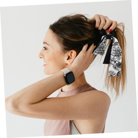 LIFKOME Hair Scrunchy Satin Ribbon Elastic Hair Tie for Girls Soft Cloth Ponytail Holder for Low Ponytails for Parties and Outdoor Events