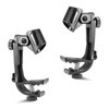 2PCS Drum Microphone Clips ABS Plastic Mic Clamp Adjustable Microphone